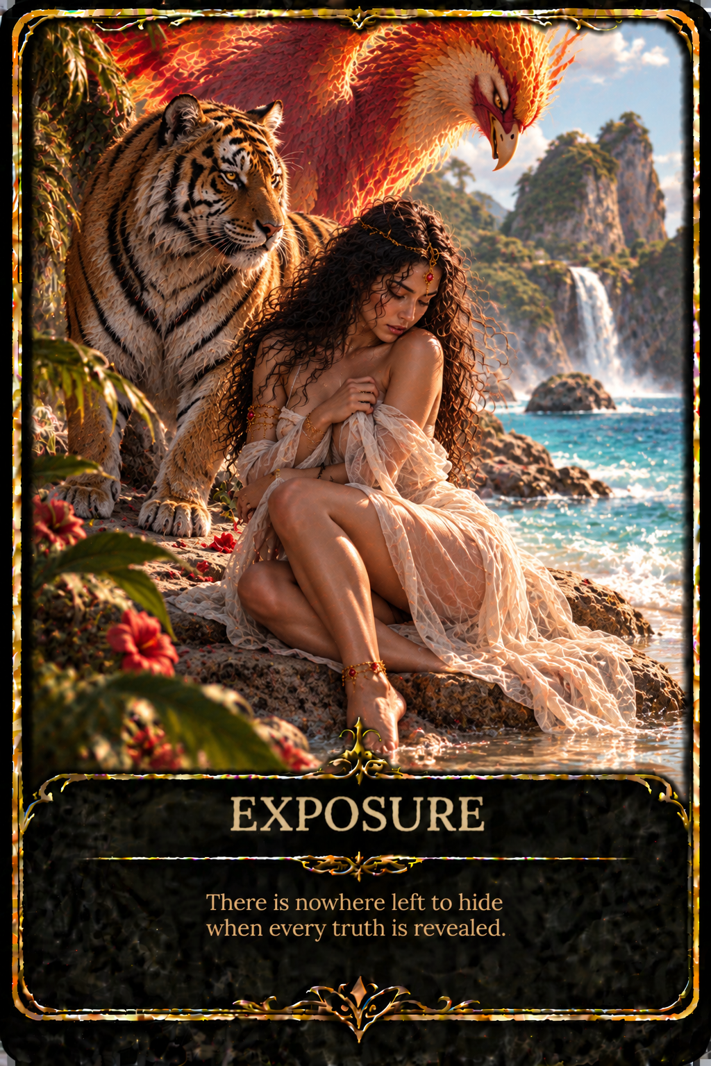 🔥Phoenix Tiger: 44 Sexy Oracle Message Cards!