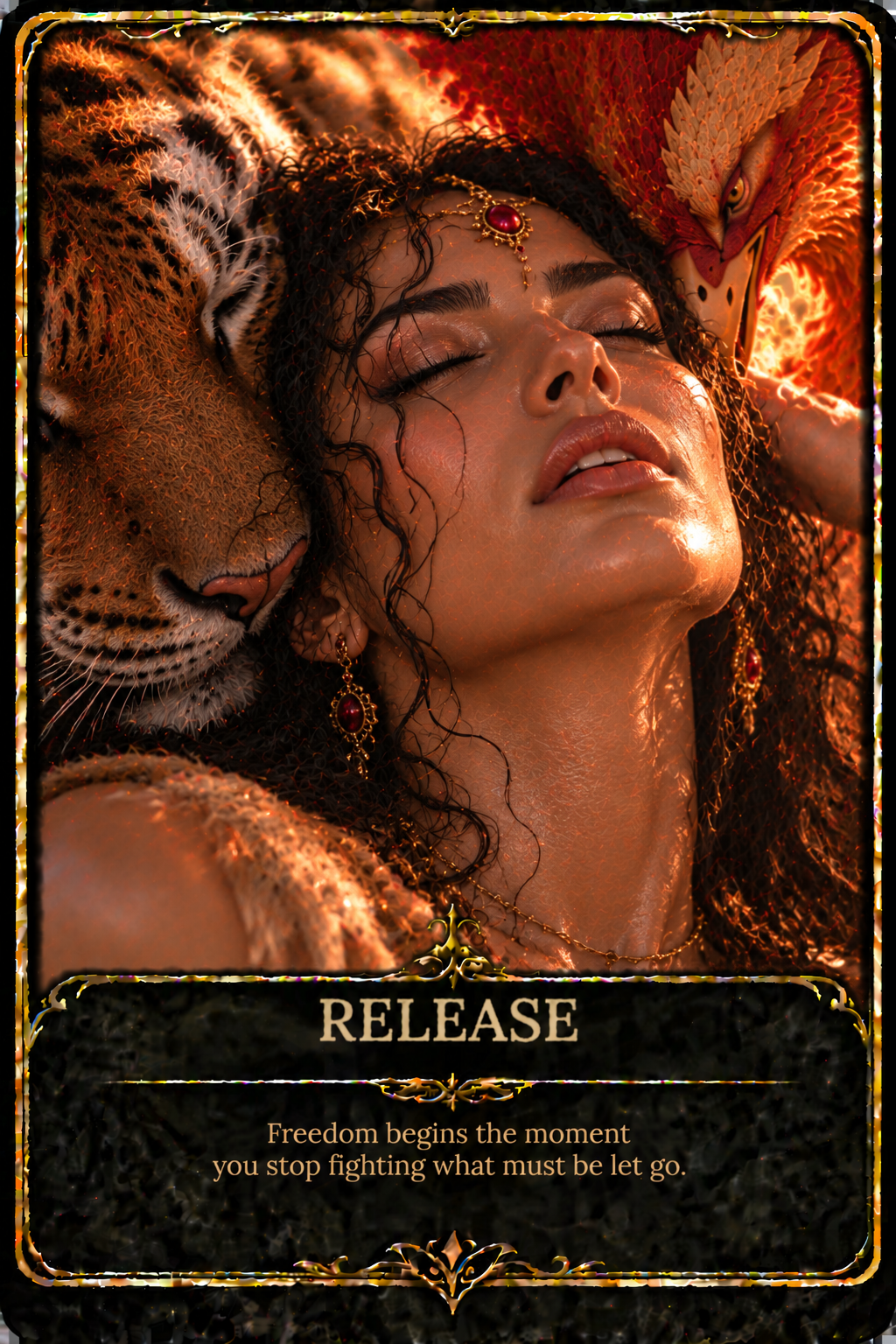 🔥Phoenix Tiger: 44 Sexy Oracle Message Cards!