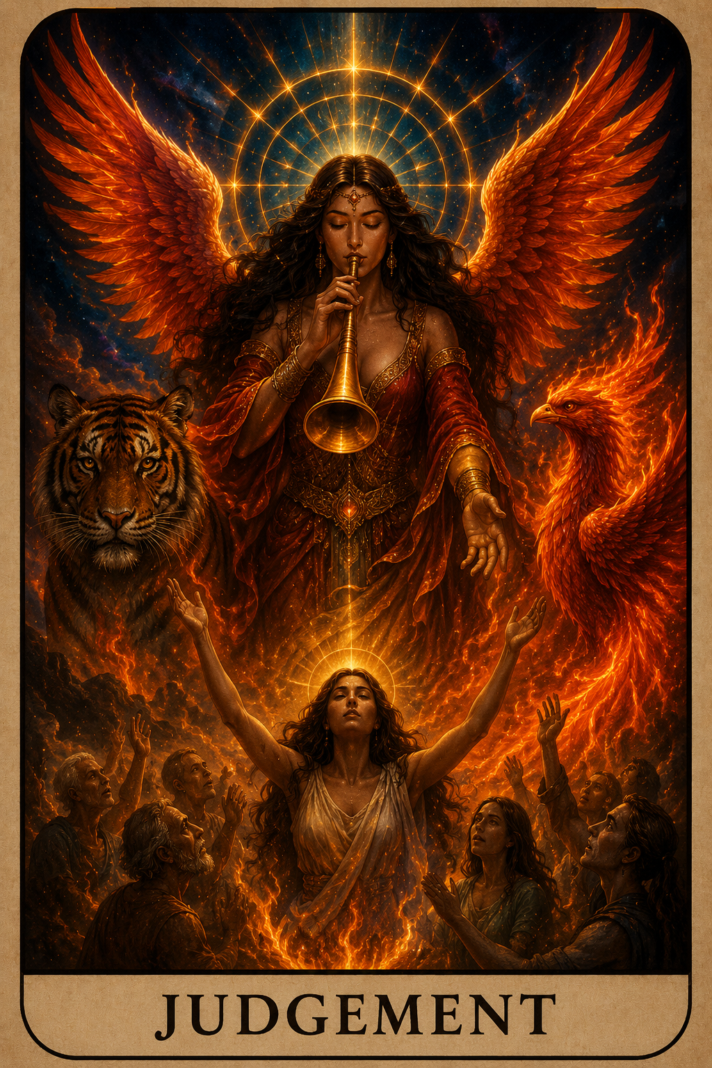 🔥Phoenix Tiger: Untamed — 100-Card Tarot Deck! (click here)