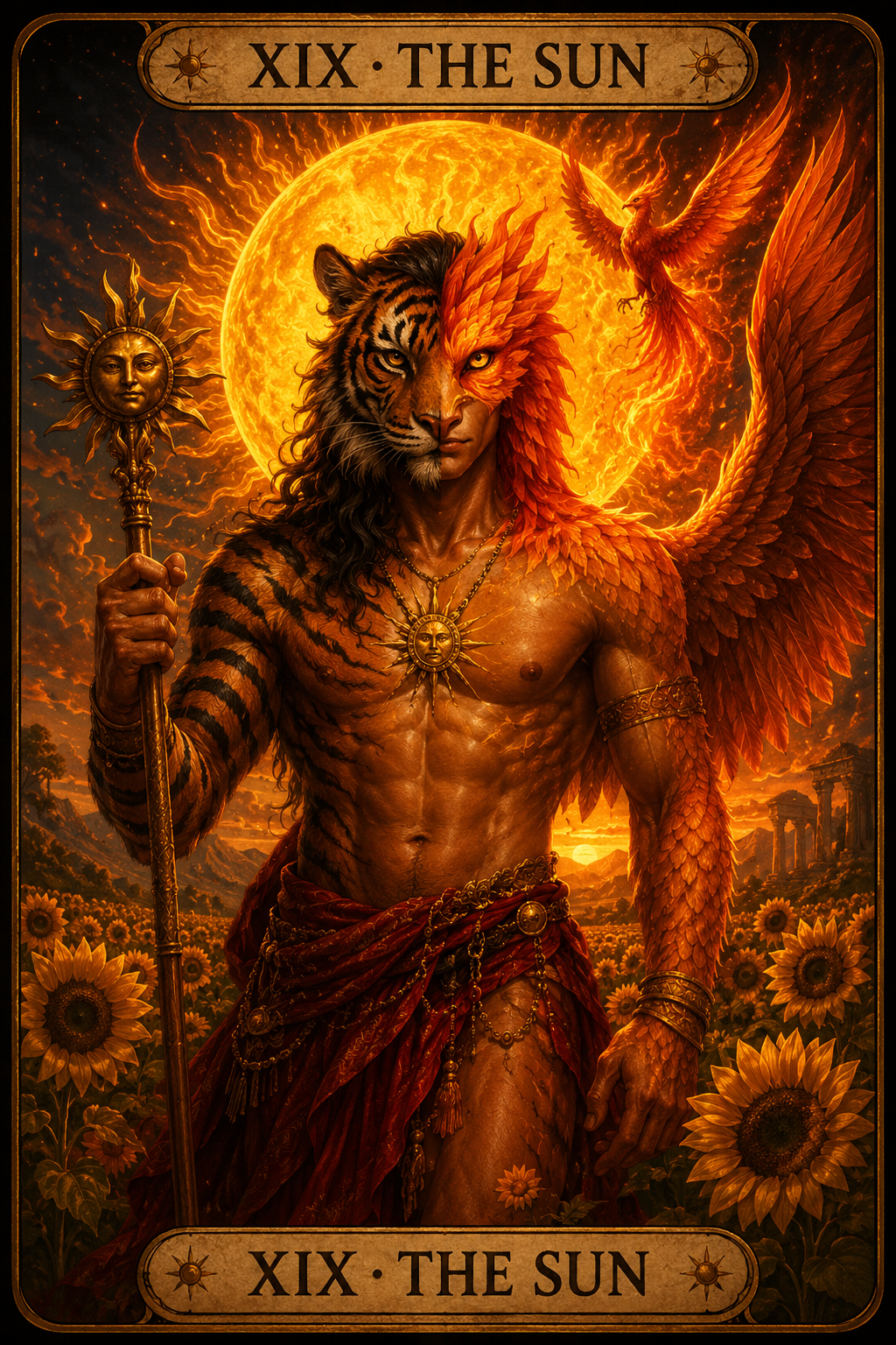 🔥Phoenix Tiger: Untamed — 100-Card Tarot Deck! (click here)